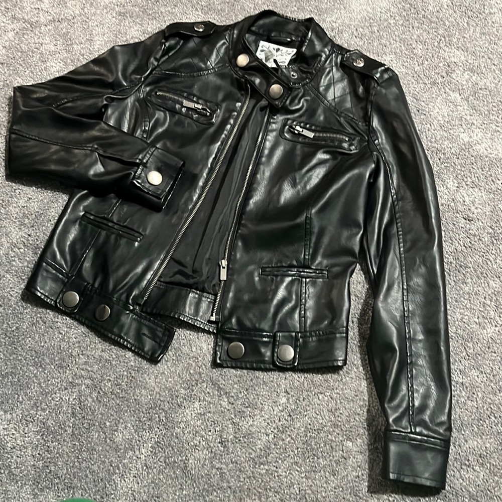 Wet Seal Faux Leather Jacket Size small
